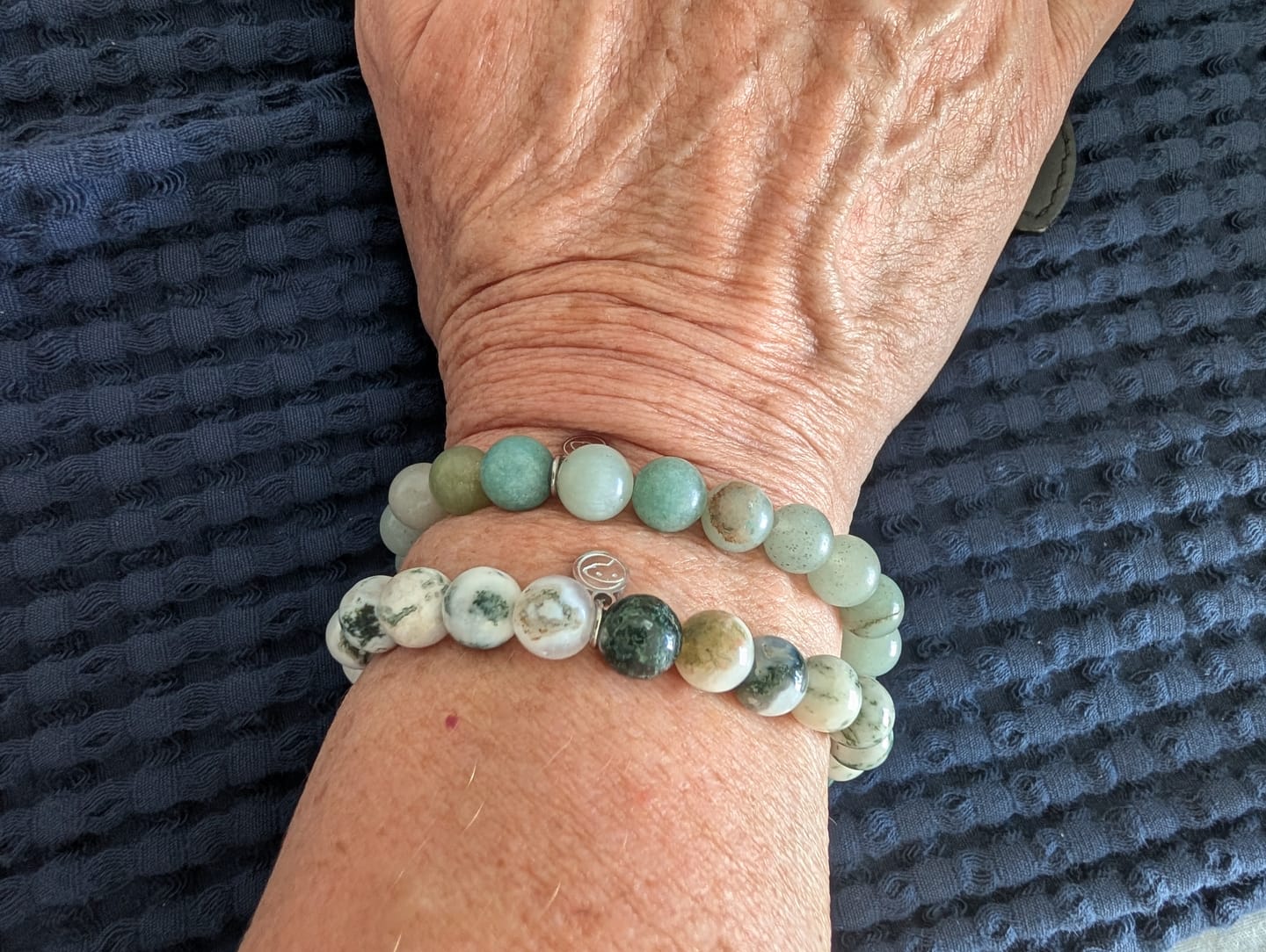 Customer photo review of Tree Agate Bracelet
