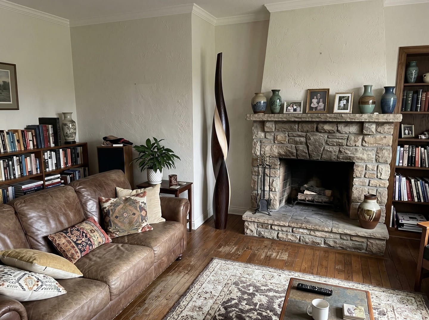 Customer photo review of Twist of Two Woods    | Large Wood Sculpture