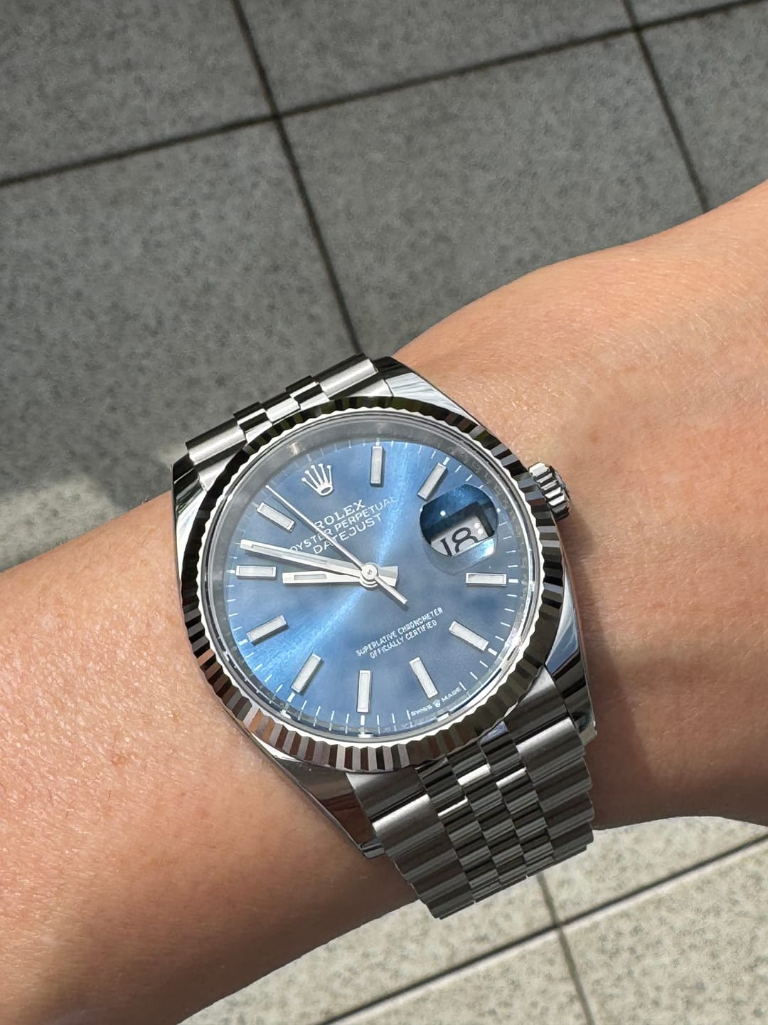 Customer photo review of Rolex Datejust 36 - 126234 - Full-Set