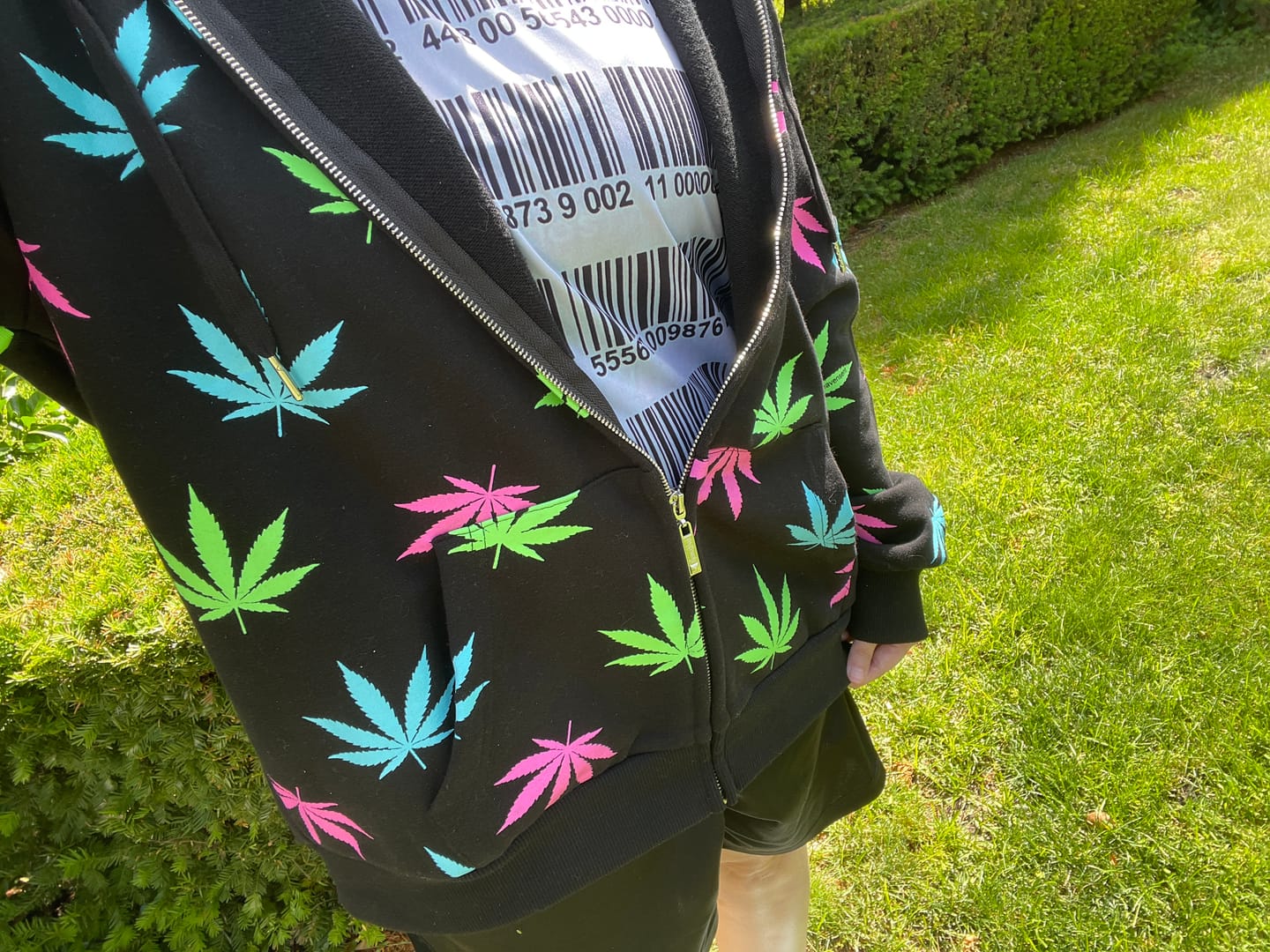 Customer photo review of Blaze It Hoodie