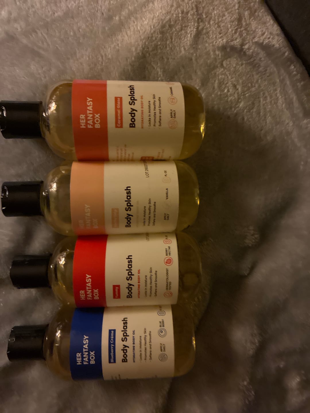 Customer photo review of Sweet Skin Body Oil Bundle