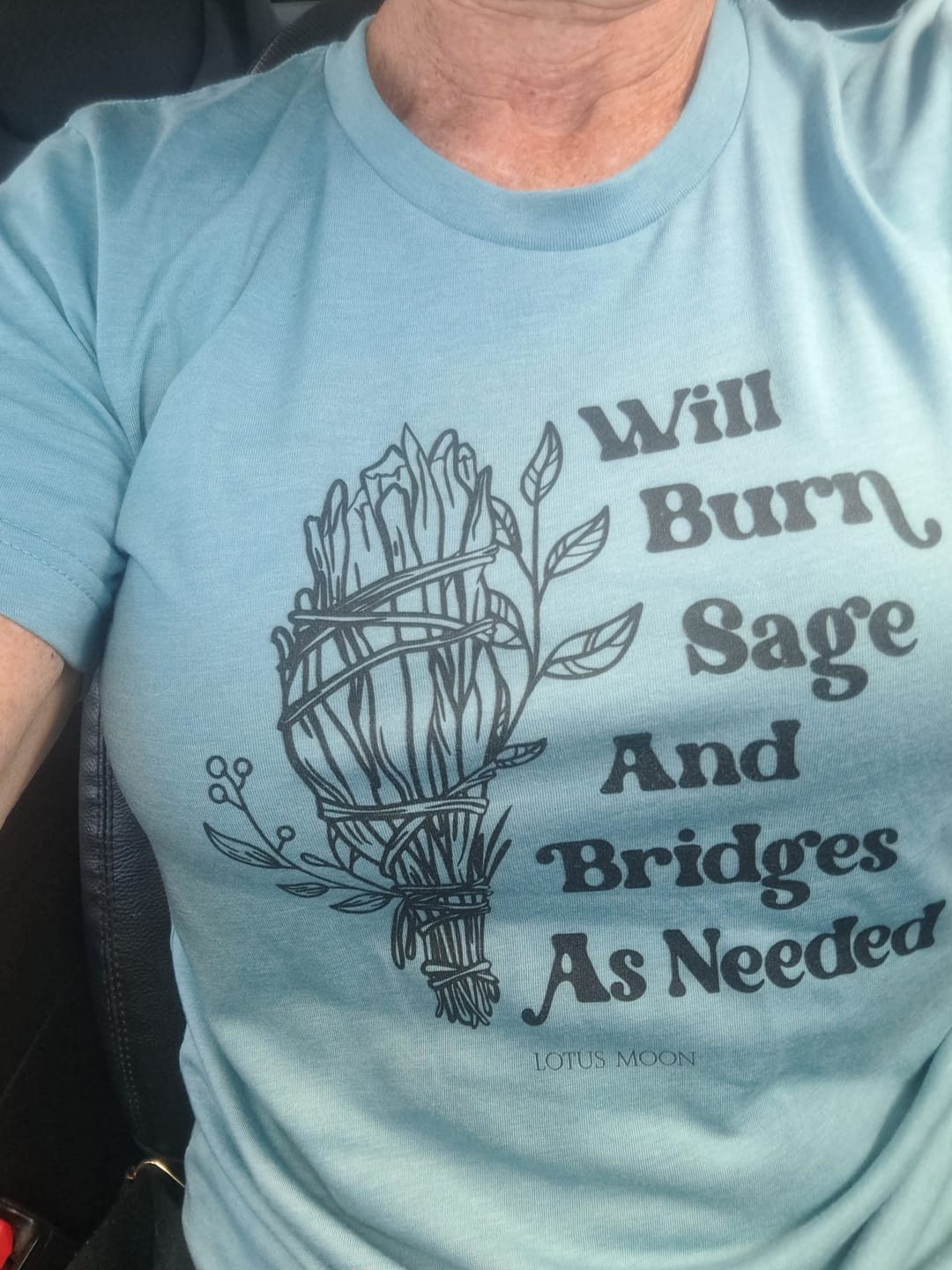 Customer photo review of Will Burn Sage Tee