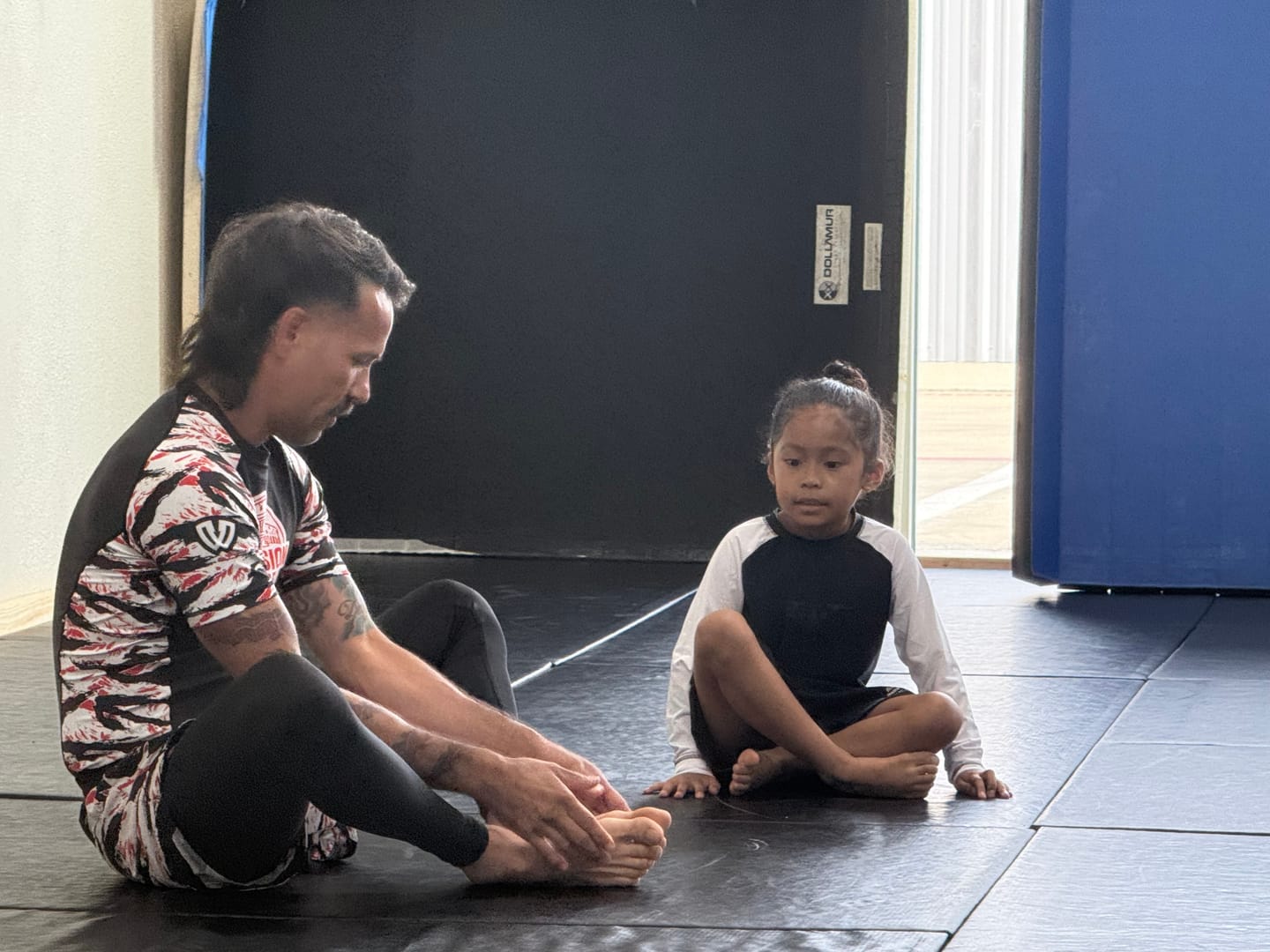 Customer photo review of Black Jack Black No-Gi Kids BJJ Shorts