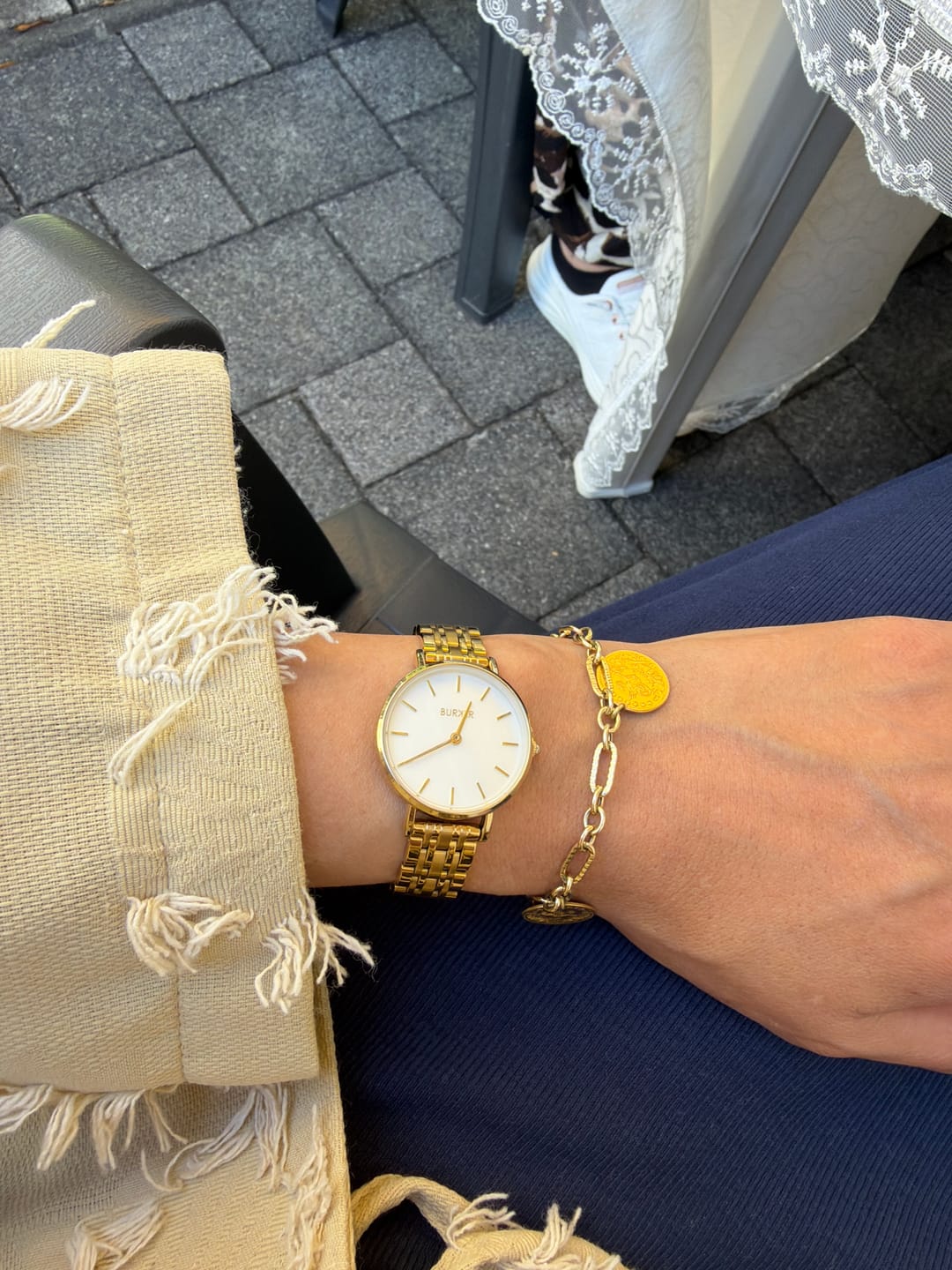 Customer photo review of Ruby Petite Gold White
