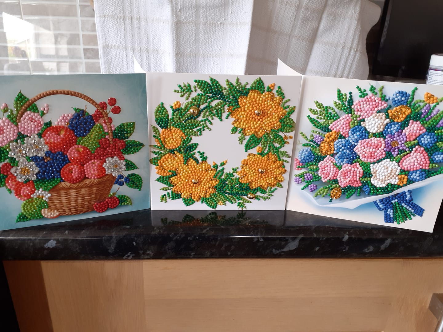 Customer photo review of Summer Crystal Art Card Making Kit x 24 Cards