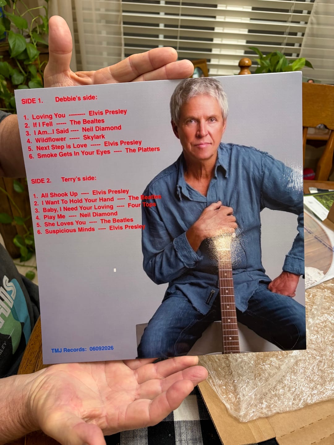 Customer photo review of Custom Vinyl Record (rb)