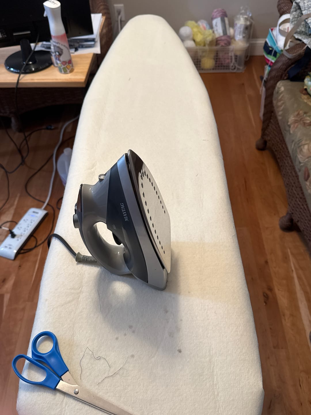 Customer photo review of Reversible Fitted Ironing Board Cover
