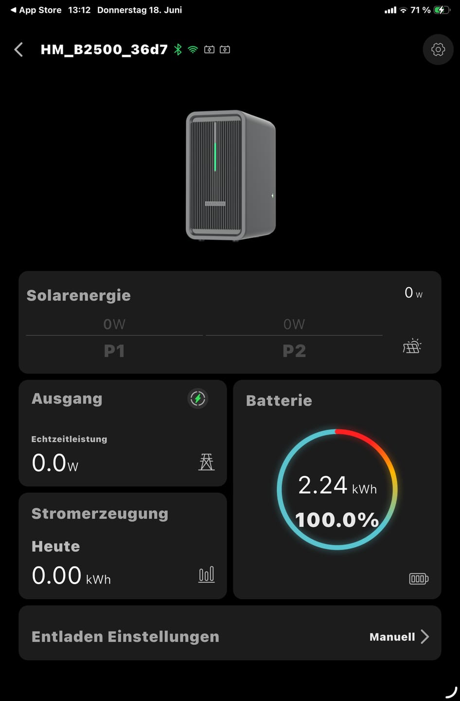 Customer photo review of Marstek Saturn B2500-D 2,24 kWh Balkonkraftwerk Speicher