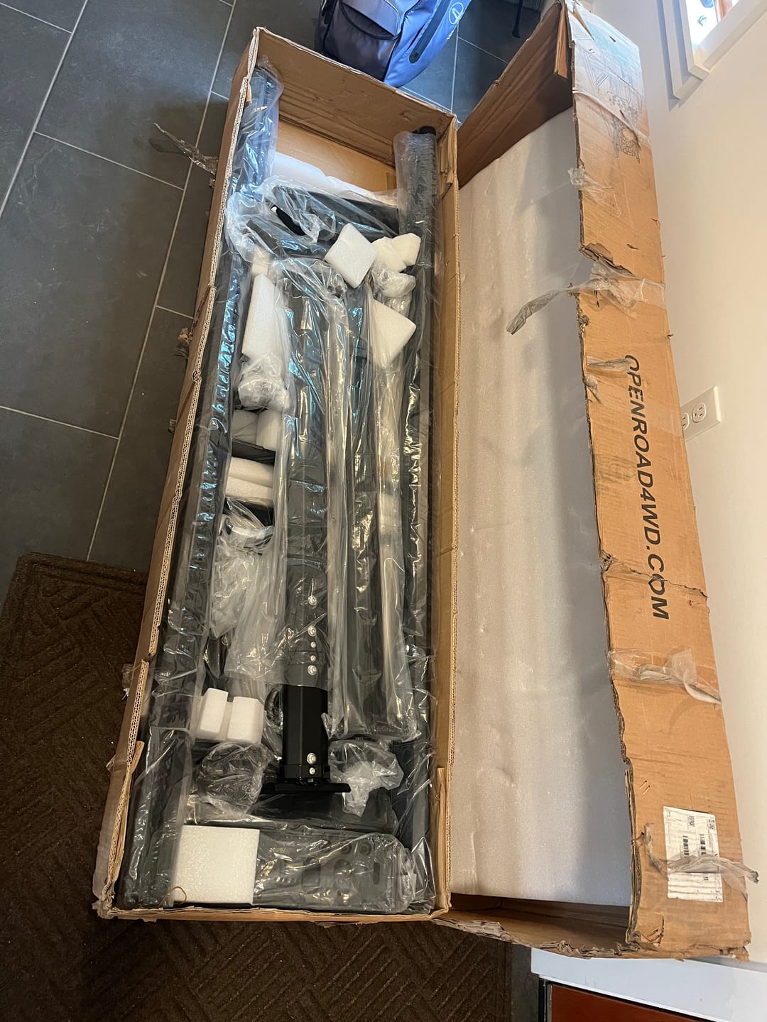 Customer photo review of OPENROAD Adjustable Bed Rack for Trucks