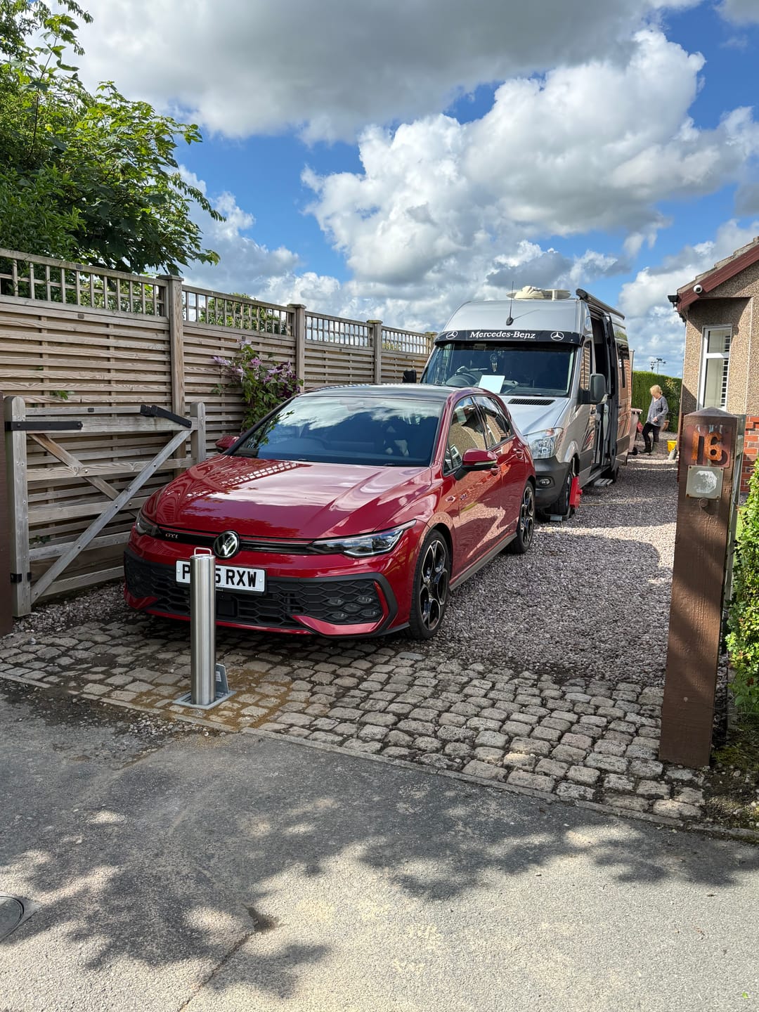 Customer photo review of LA-114 Stainless Steel Lift Assist Telescopic Bollard