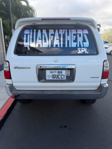 Customer photo review of Custom Japanese License Plate - Vanity & Magnetic Cover