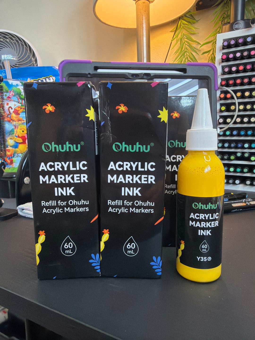 Customer photo review of Ohuhu Acrylic Marker Ink Refill for Mauna Kea & Hanauma Series