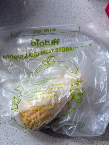 Customer photo review of Produce And Meat Storage Bags