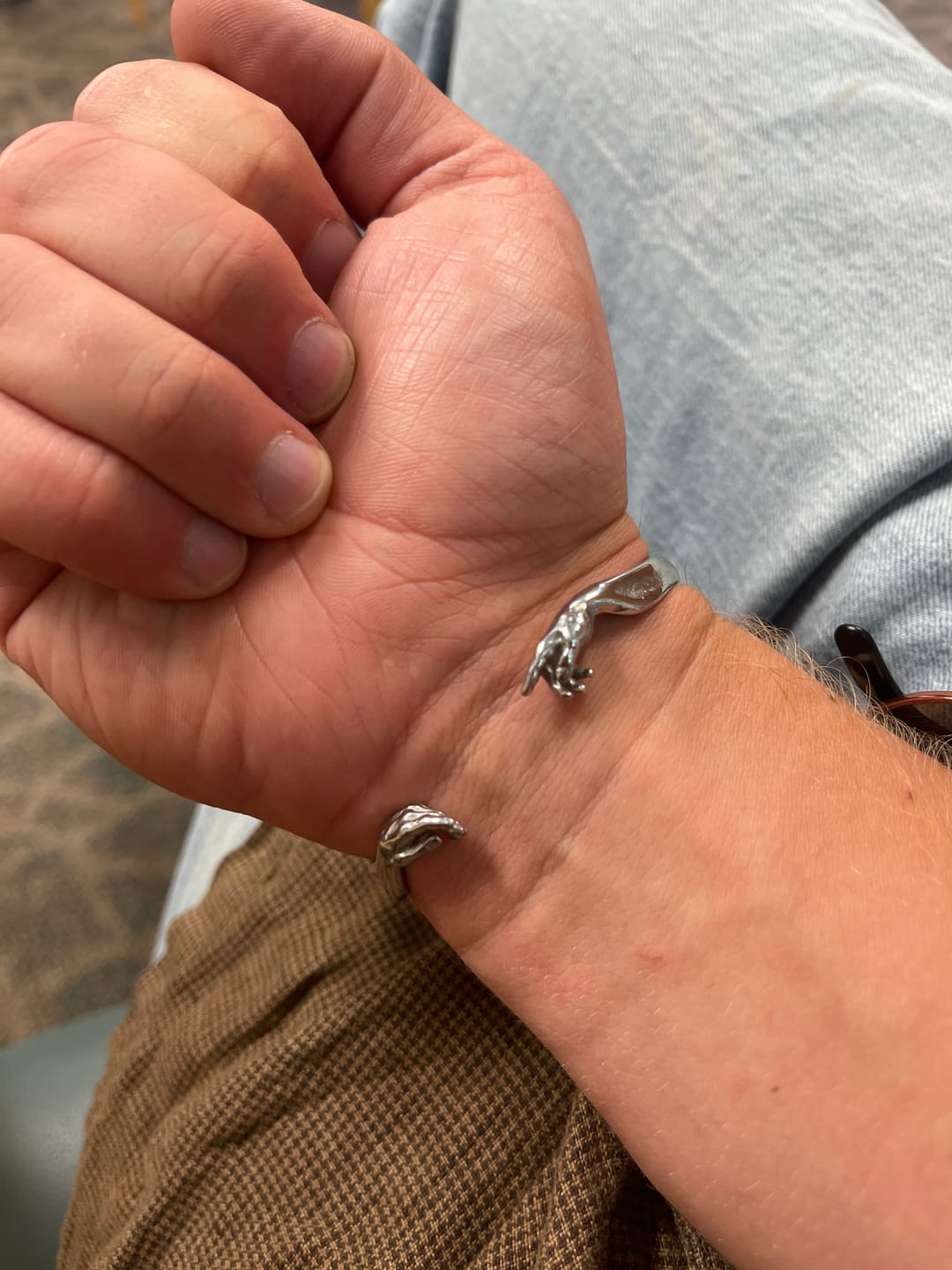 Customer photo review of Creation of Adam Cuff V2