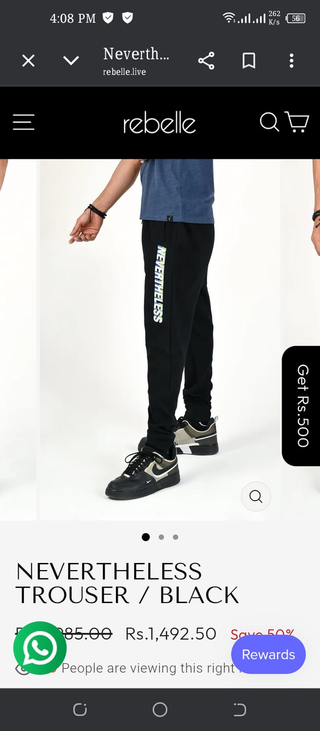 Customer photo review of Nevertheless Trouser / Black