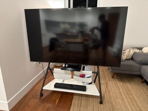 Customer photo review of Collector TC88 Floor TV Stand Portable Storage