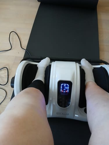 Customer photo review of Fot- og leggmassasjeapparat med fjernkontroll