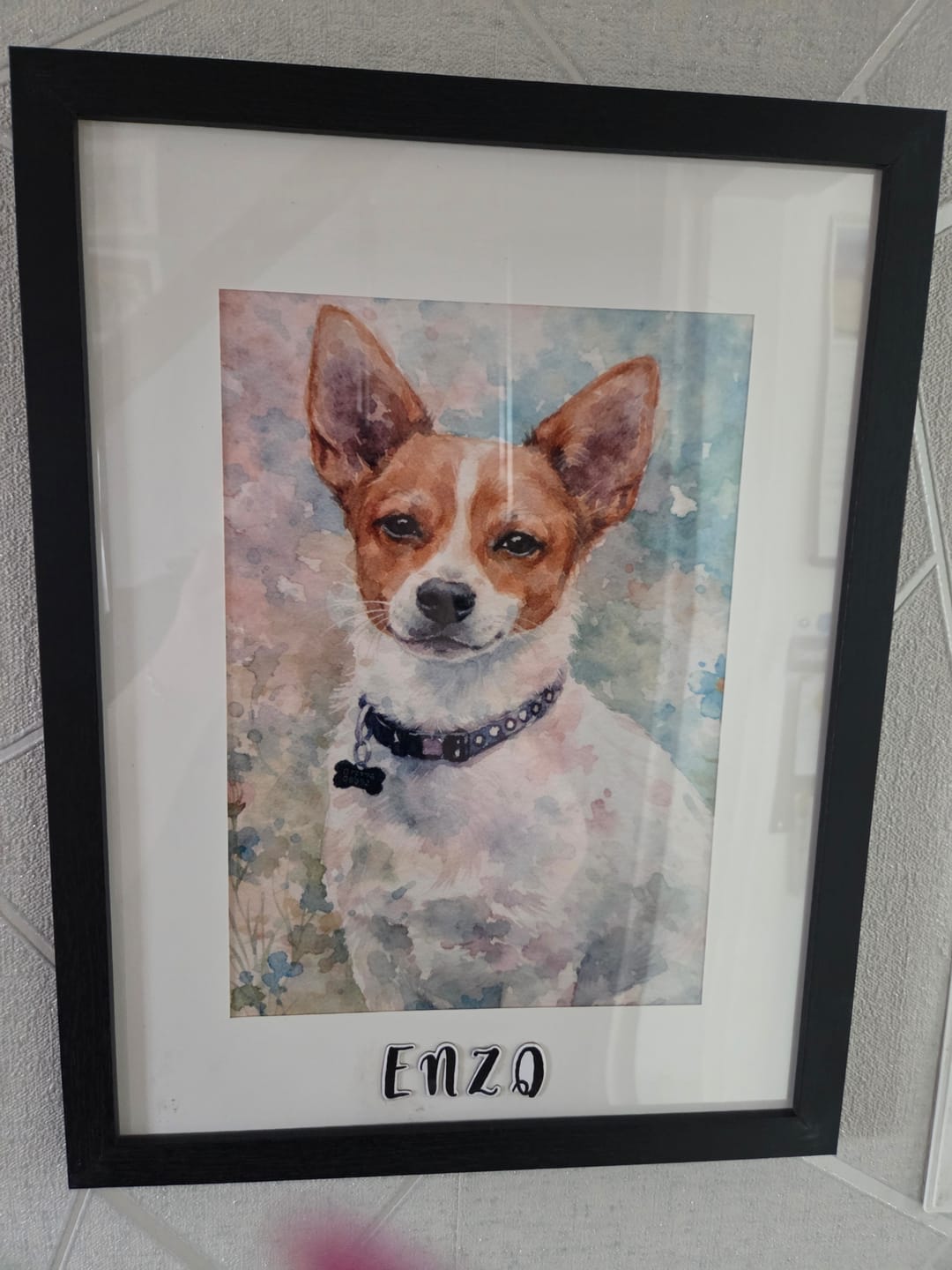 Customer photo review of Watercolour -  Personalised Poster