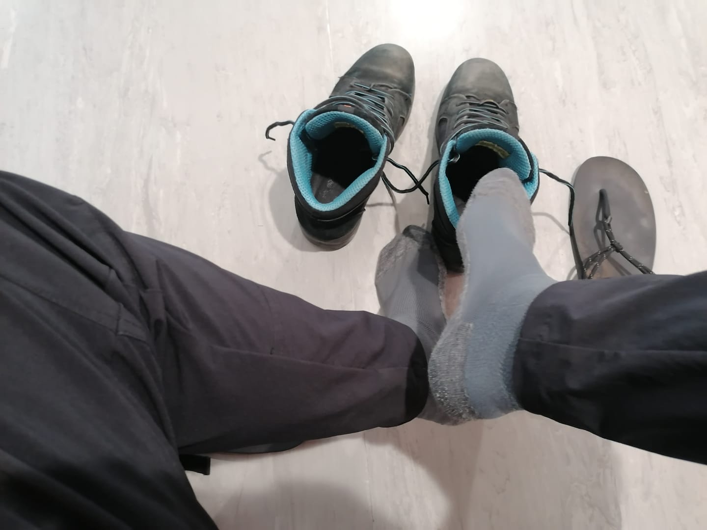 Customer photo review of Venensocken Merino Fein mit Rollrand