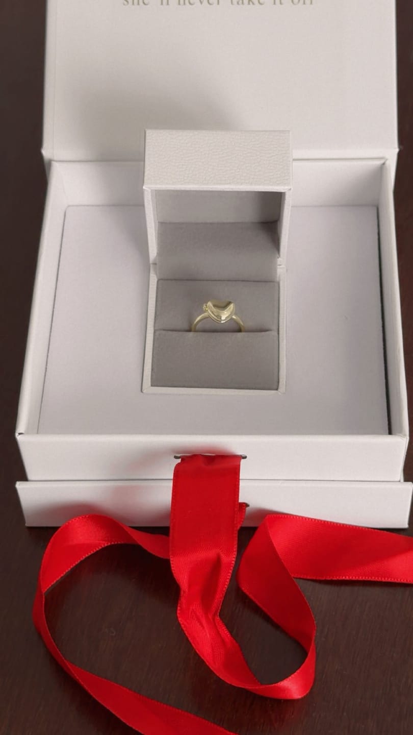 Customer photo review of Heart Locket Ring