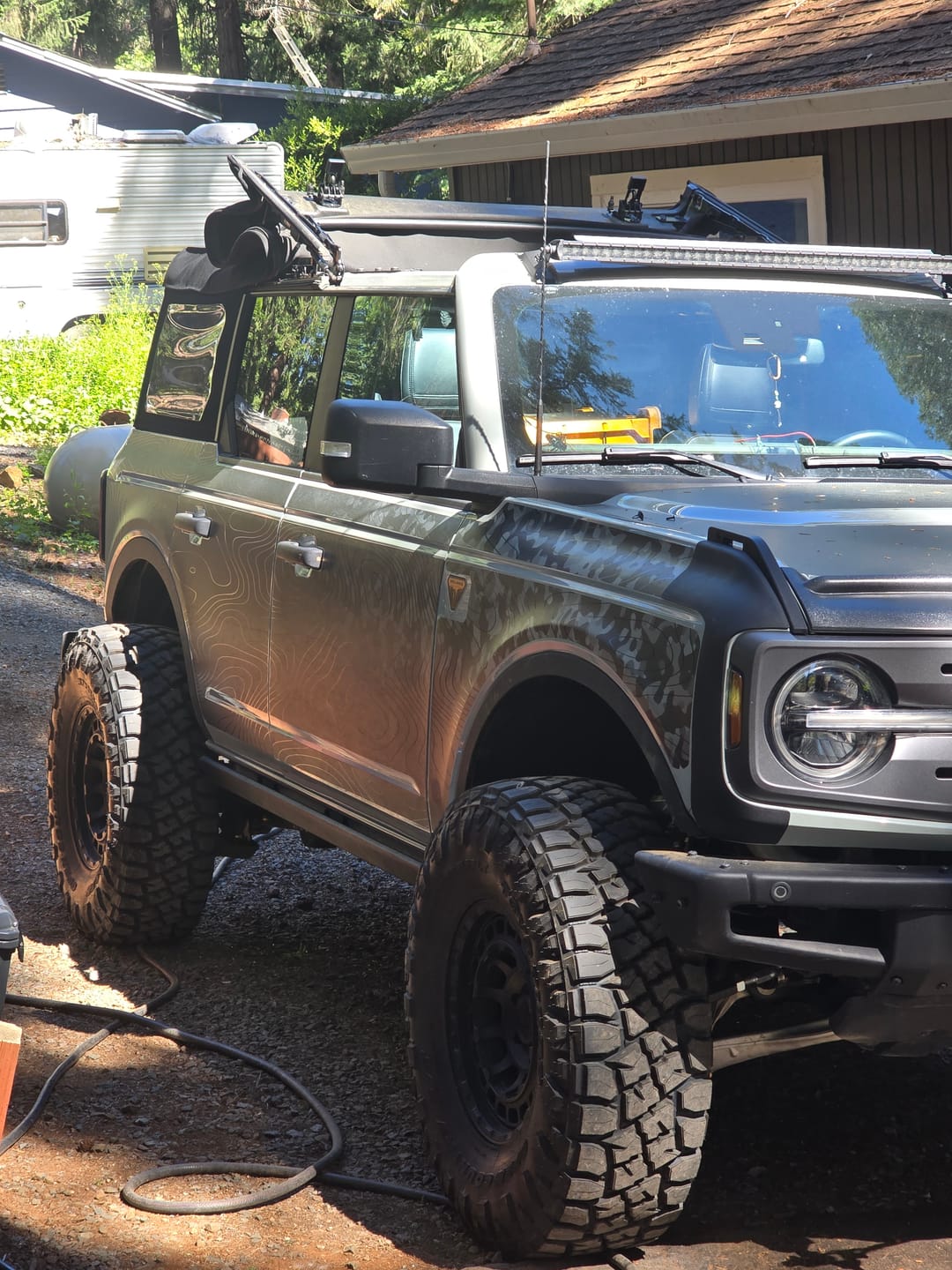 Customer photo review of Bronco Paint Protection Vinyl PPV: Bronco Hood