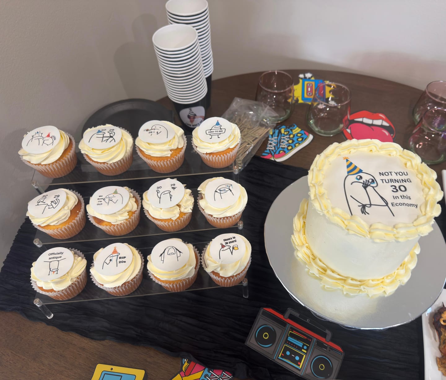Customer photo review of 12 cm Round Custom Edible Icing Image