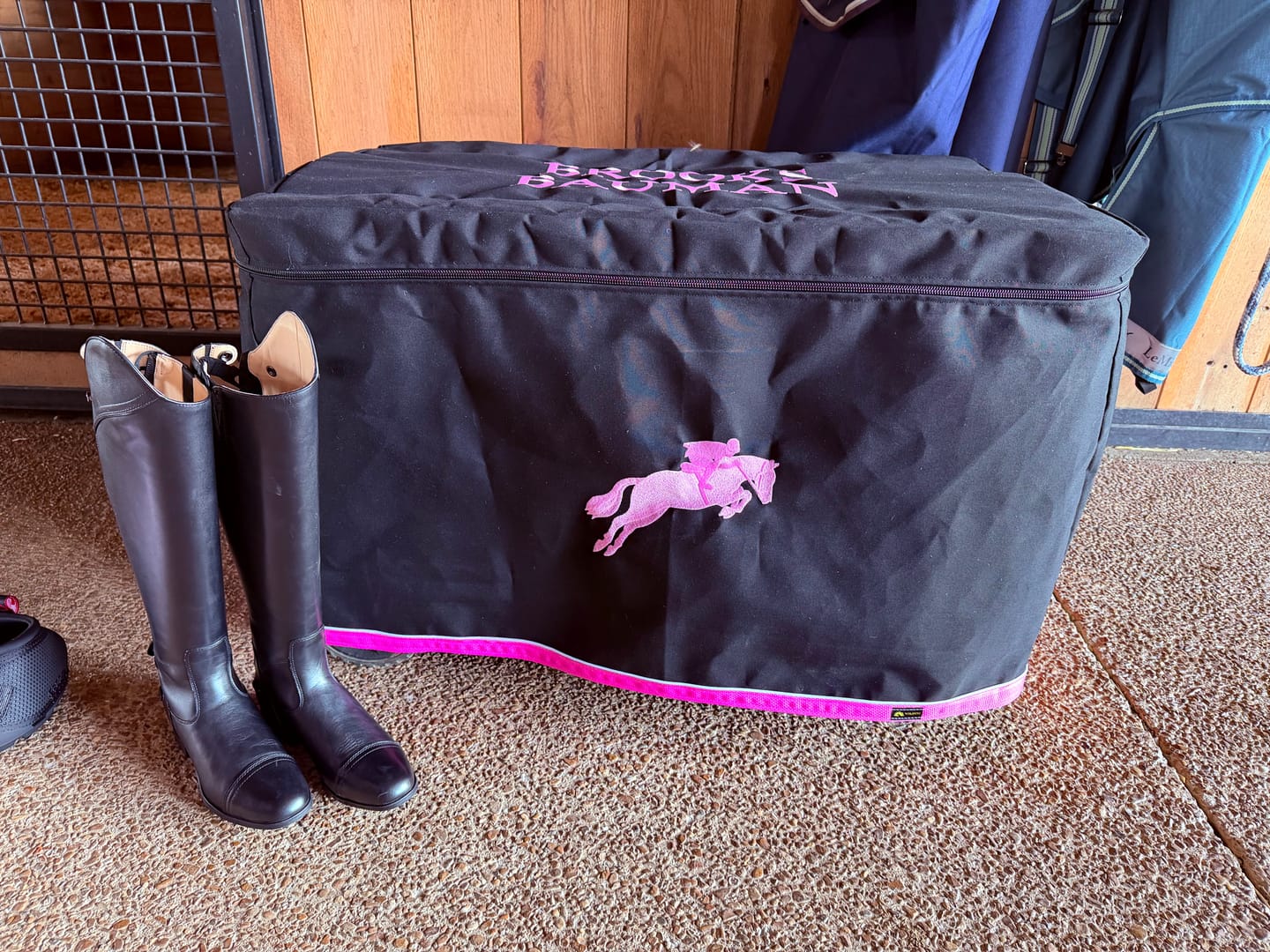 Customer photo review of Custom Tack Trunk Cover - For Any Standard Size Trunk