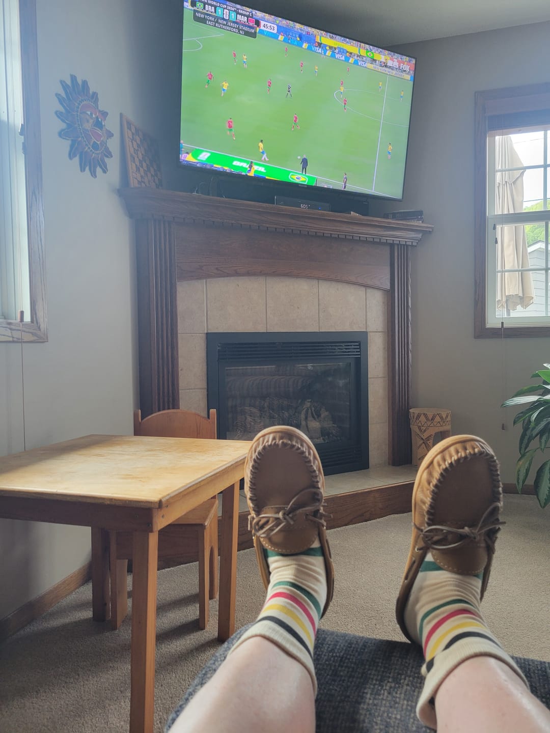 Customer photo review of Men's Wide Leather Moccasin Shoes