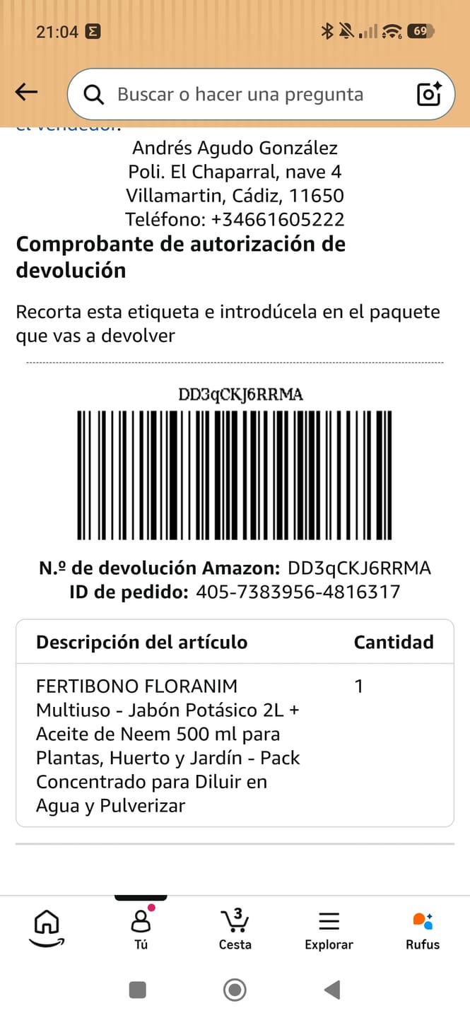Customer photo review of FLORANIM Multiuso - Jabón Potásico 2L + Aceite de Neem 500 ml para Plantas, Huerto y Jardín - Pack Concentrado para Diluir en Agua y Pulverizar