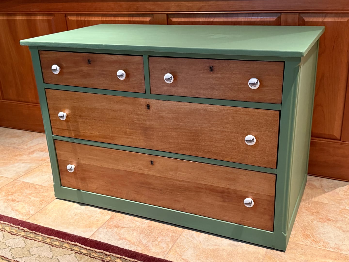 Customer photo review of One Step Paint | English Boxwood