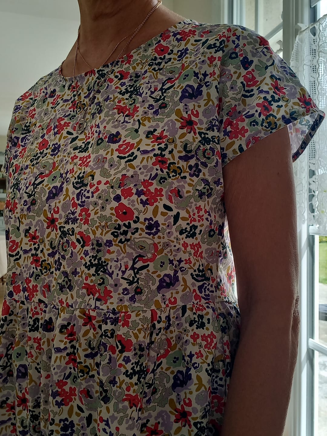 Customer photo review of Robe Elsie - Coton floral impressionniste
