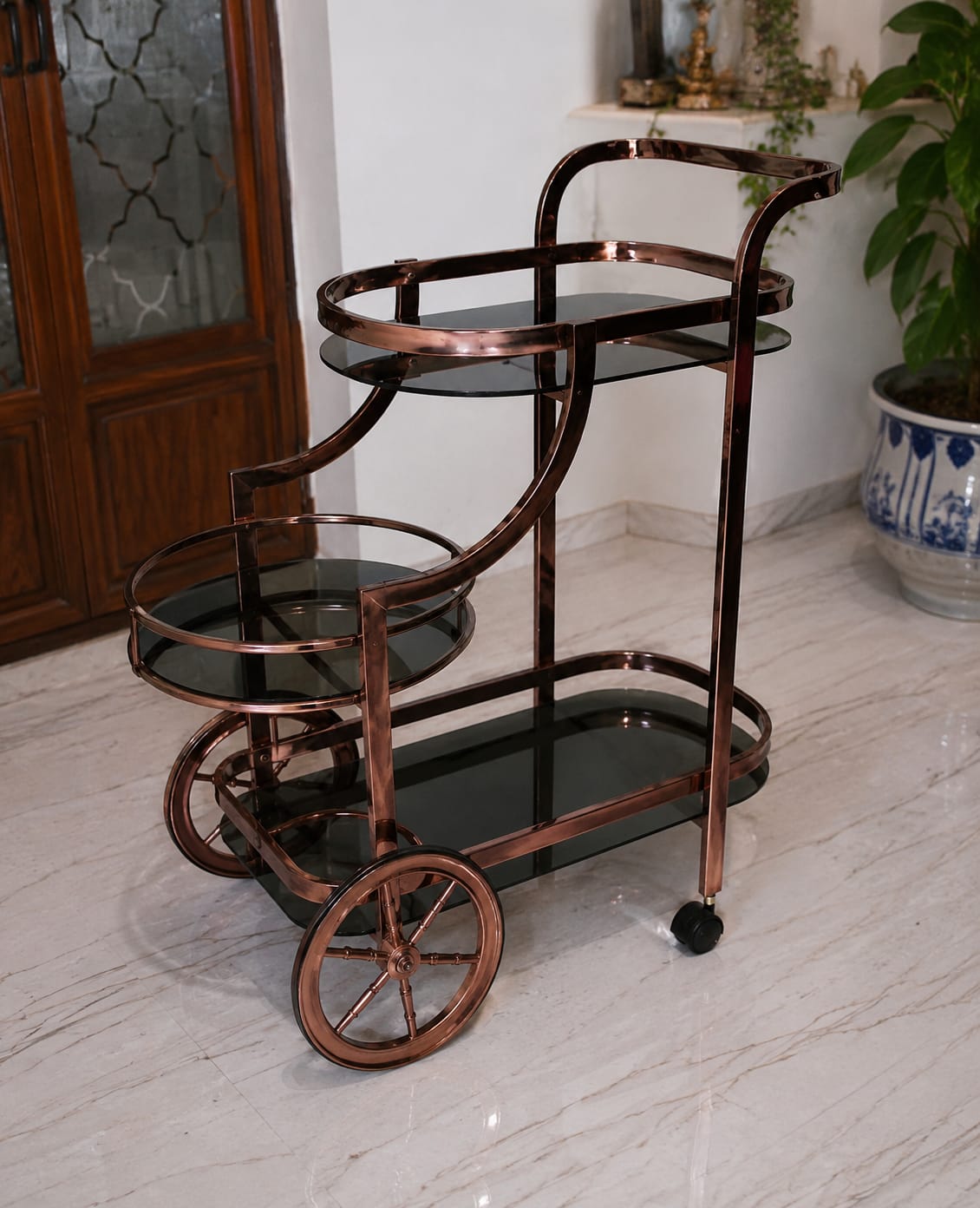 Customer photo review of Muskaan Serving Cart | Serving Trolley