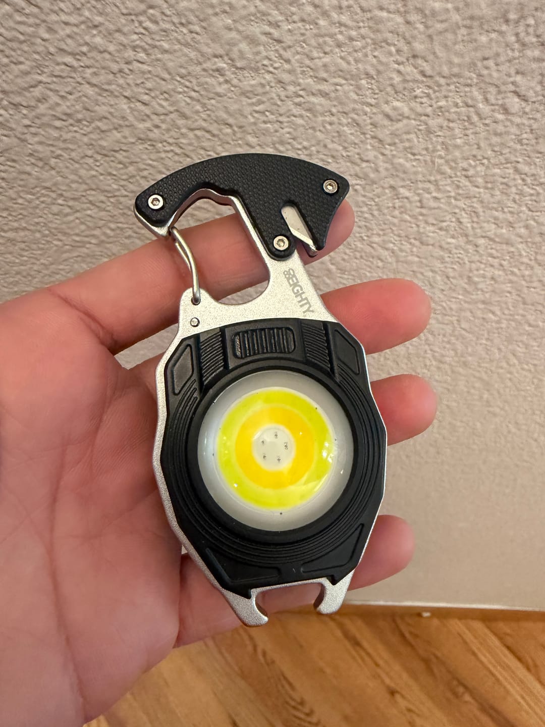 Customer photo review of 80Eighty® Flashlight Keychain