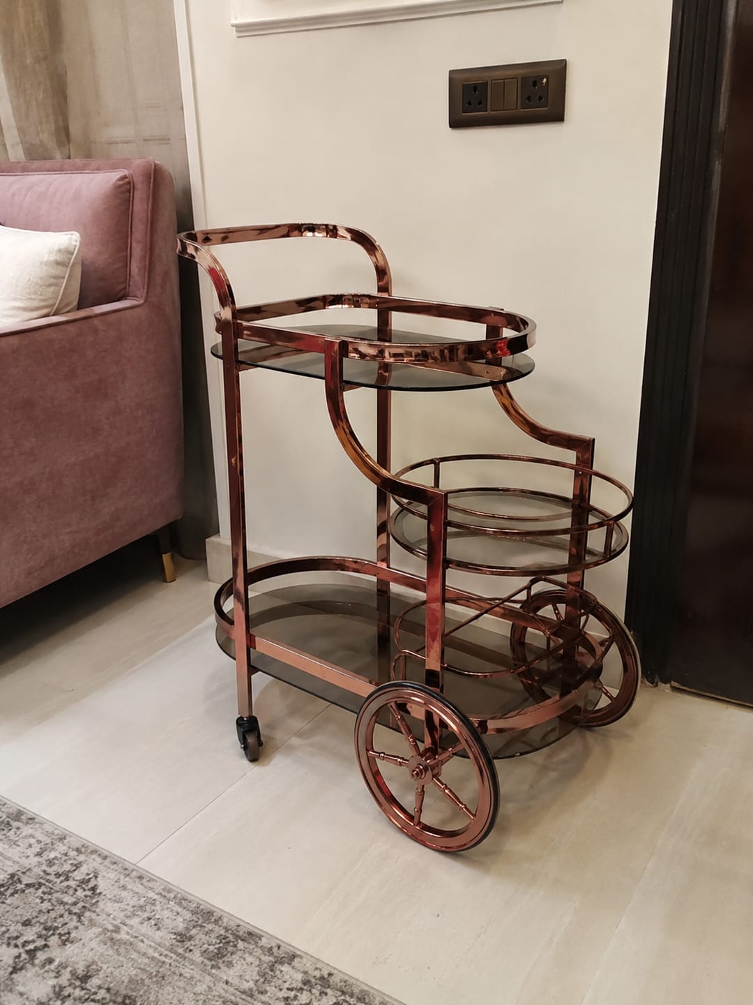 Customer photo review of Muskaan Serving Cart | Serving Trolley