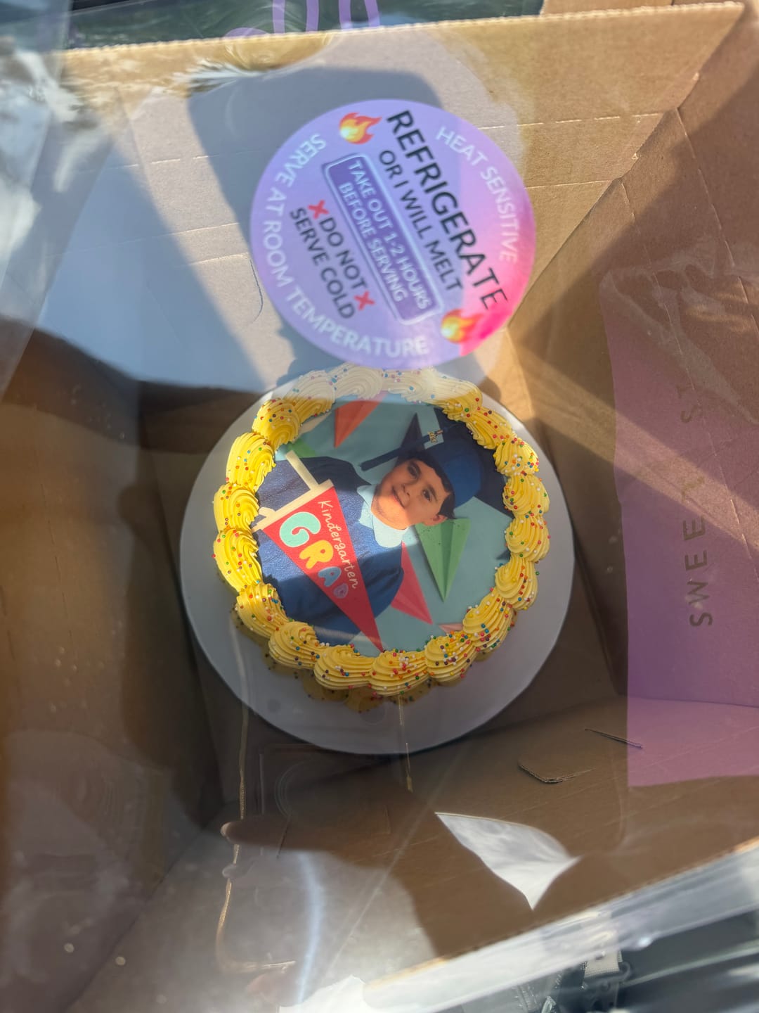Customer photo review of Custom Photo Cake