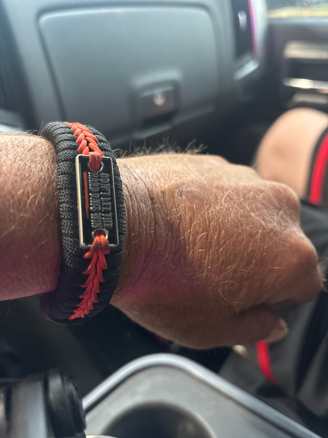 Customer photo review of Hard Days - Paracord Bracelet