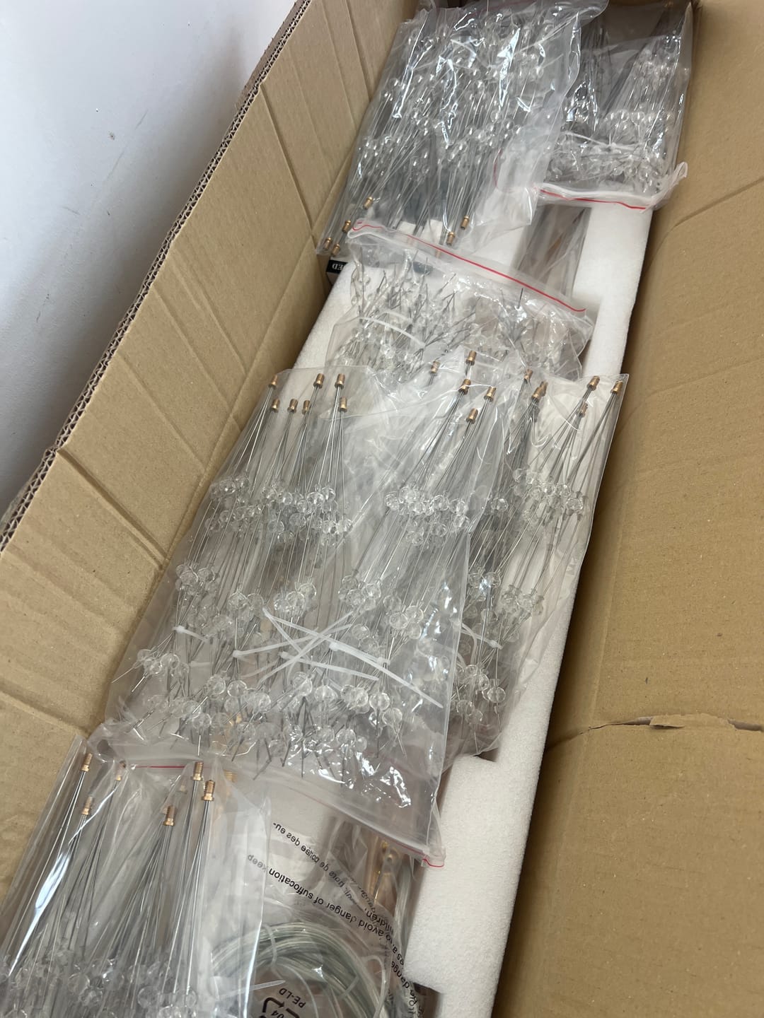 Customer photo review of Modern 9-Light Crystal Chandelier