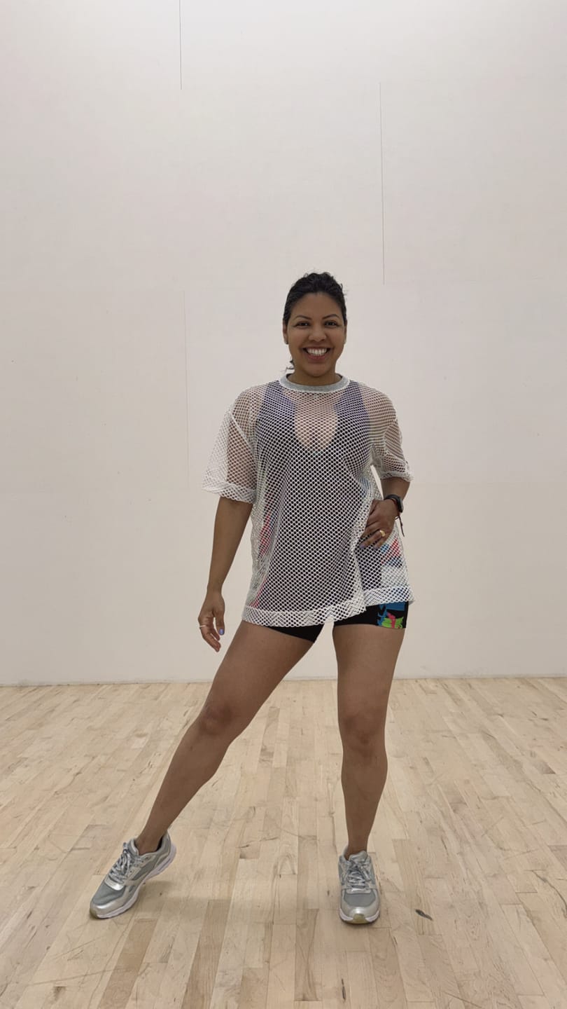 Customer photo review of Worldwide Unisex Mesh Crew Neck Top
