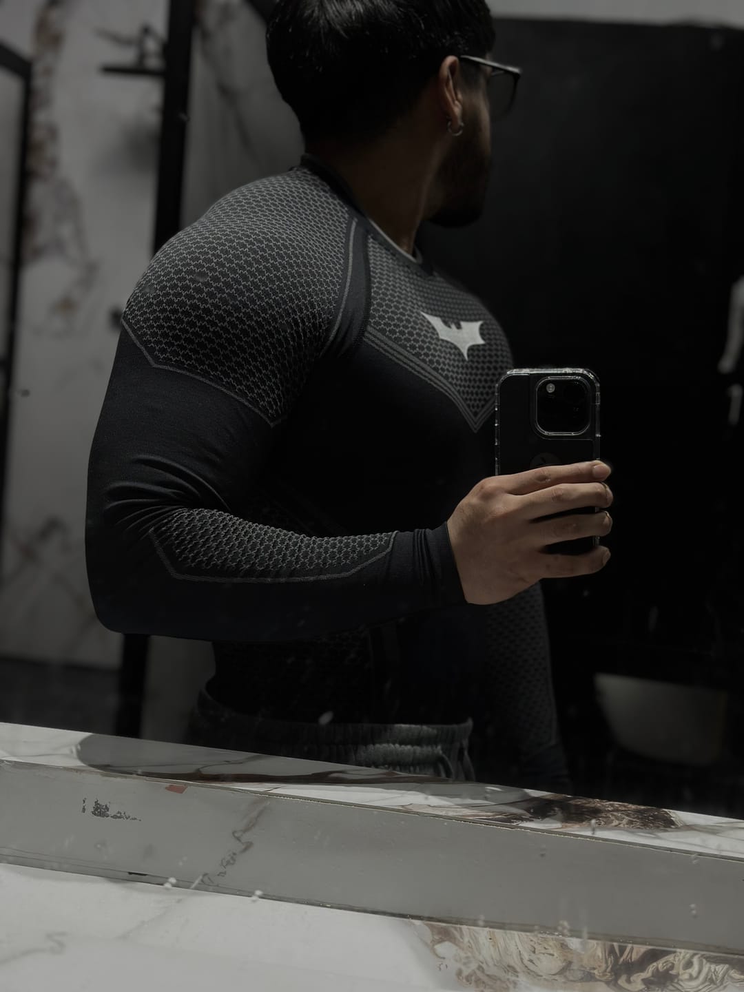 Customer photo review of 8004 - Batman Compression Longsleeves