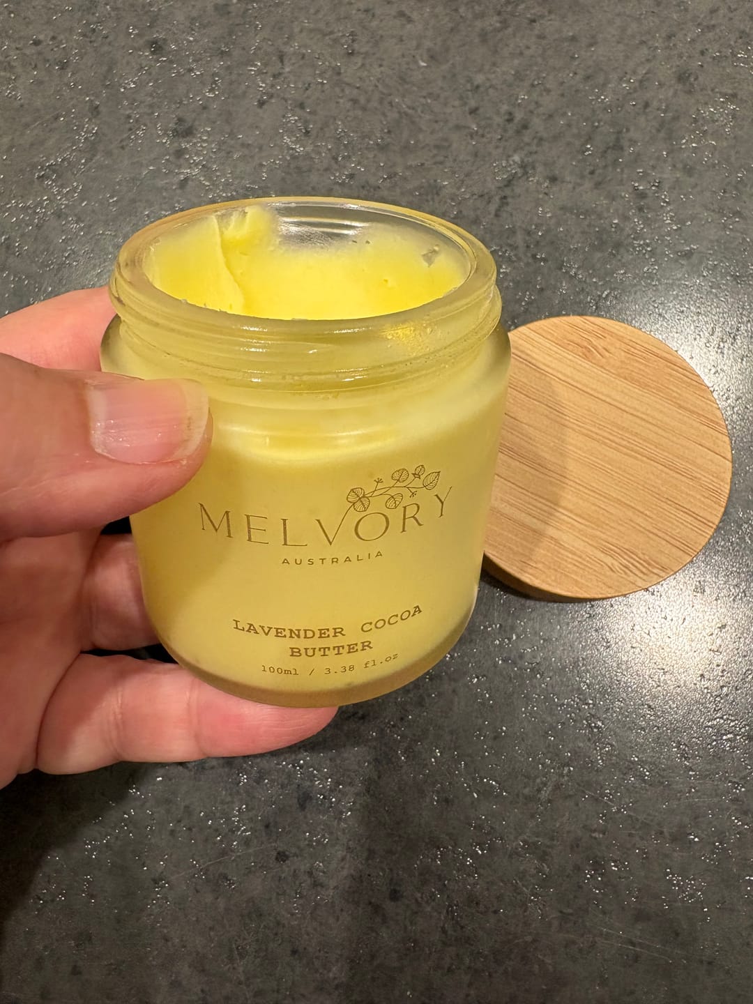 Customer photo review of Lavender Cocoa Repair Butter