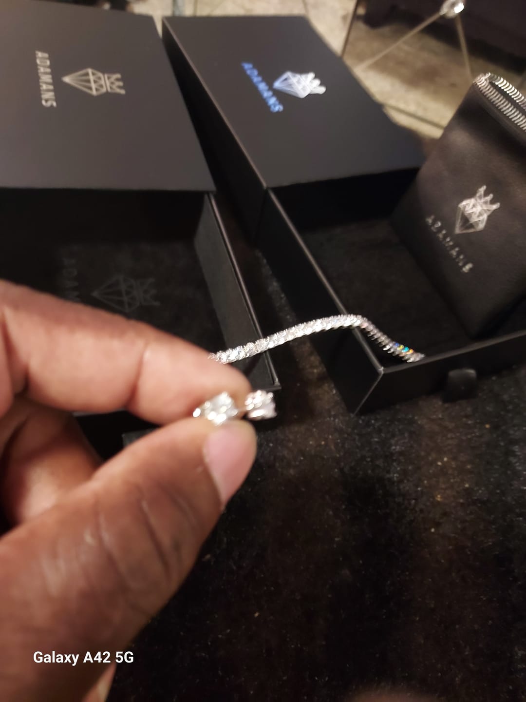 Customer photo review of 5mm Stud Earrings - 925 Silver