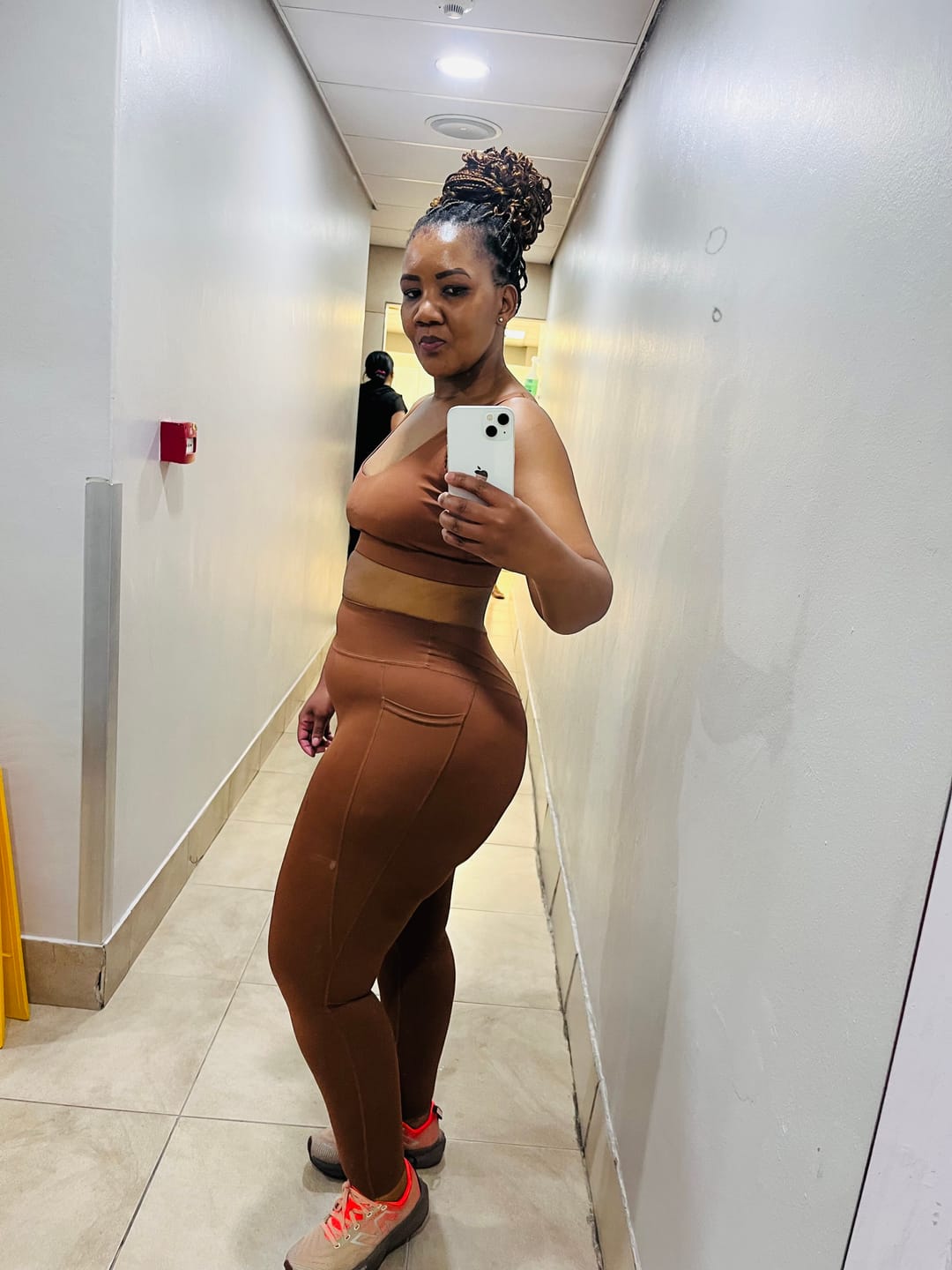 Customer photo review of Cozy Contour Workout Set Lounge Yoga Two Piece