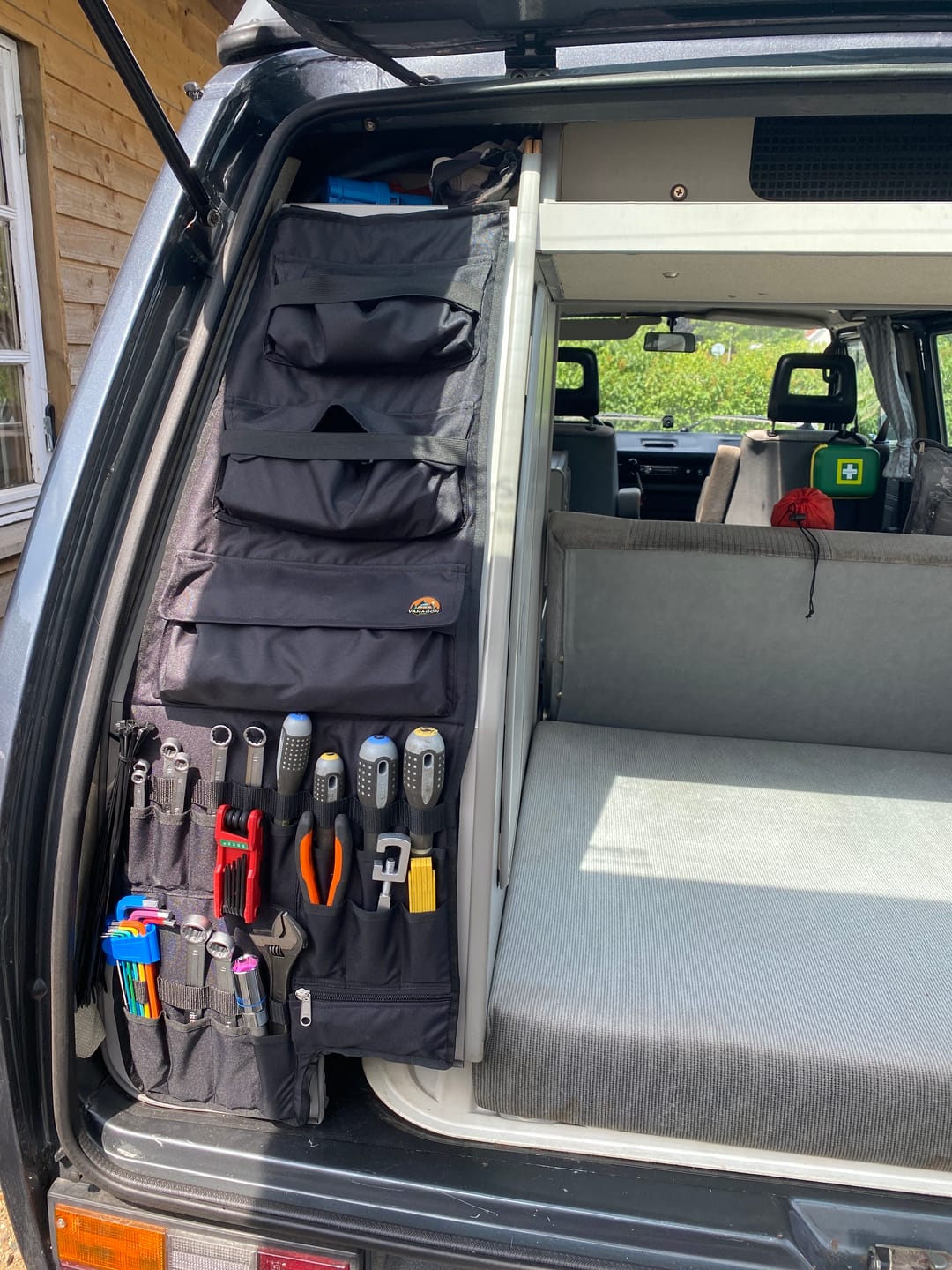 Customer photo review of VW T3/T25 Westfalia Rear Cabinet Tool & Storage Panel