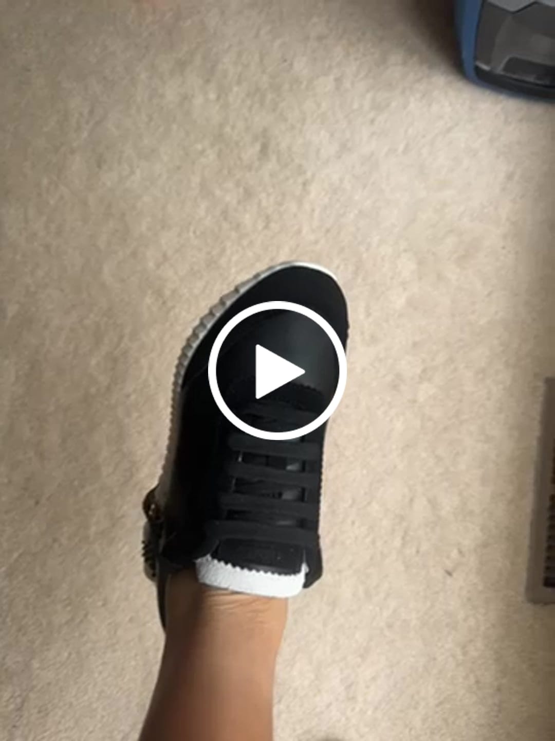 Customer video review of HM Bouncing Sneaker In Black Lambskin 106423