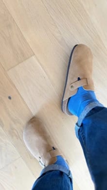 Customer photo review of Mule Confort Suede - Breya