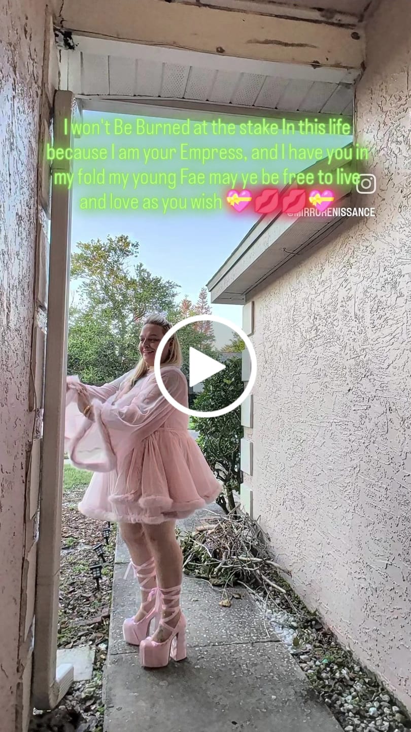 Customer video review of Rosé Princess Fur Chiffon Babydoll Dress