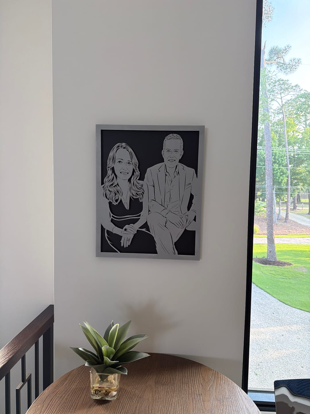 Customer photo review of Custom Metal Portrait