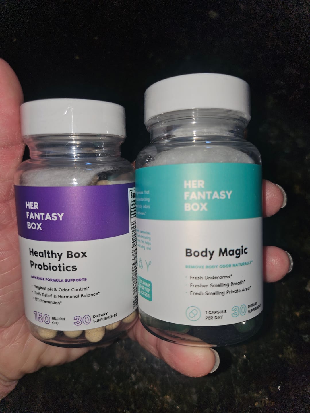 Customer photo review of Body Magic Chlorophyll Pill - For Body Odor, Detox & Skin