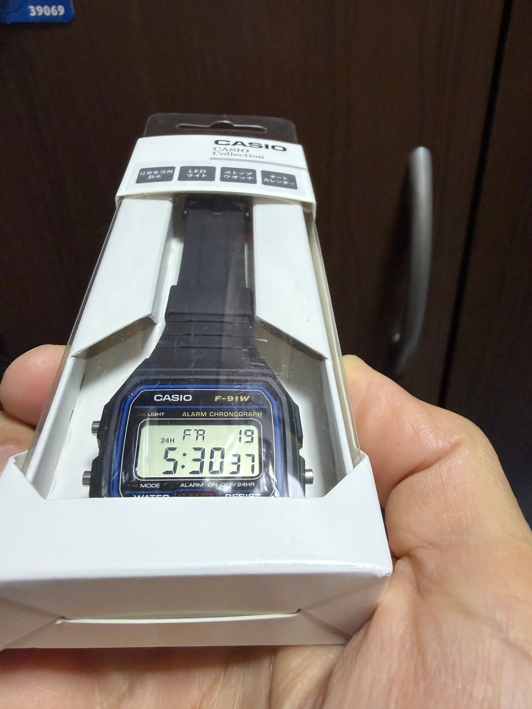 Customer photo review of Reloj Casio Vintage F-91W-1JH Packaging JDM