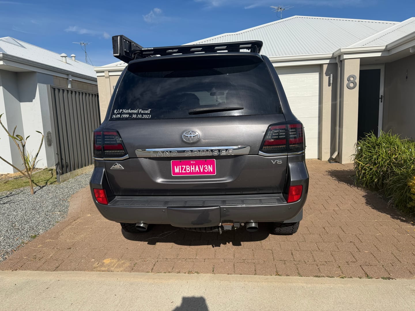Customer photo review of LED Tail Lights suitable for use with Toyota LandCruiser 200 Series 2008-2021